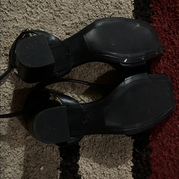 Black Ankle Strap Sandals - Picture 4 of 4